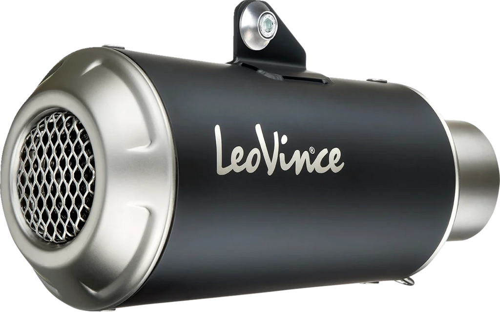LeoVince LV-10 Slip-On Muffler - Black 15250BU - Installation View