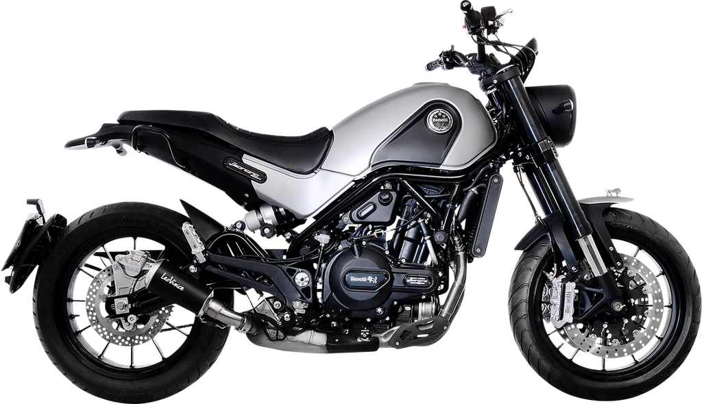 LeoVince LV-10 Slip-On Muffler - Black Edition 15226B - Side View