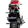 Load image into Gallery viewer, LeoVince LV-10 Slip-On Muffler - Black Stainless Steel - Scrambler/Speed 400 15268BU - Back View