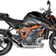 Load image into Gallery viewer, LeoVince LV-10 Slip-On Muffler - Black Stainless Steel 15243BU - Side View