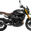 Load image into Gallery viewer, LeoVince LV-10 Slip-On Muffler - Black Stainless Steel 15267BU - Side View