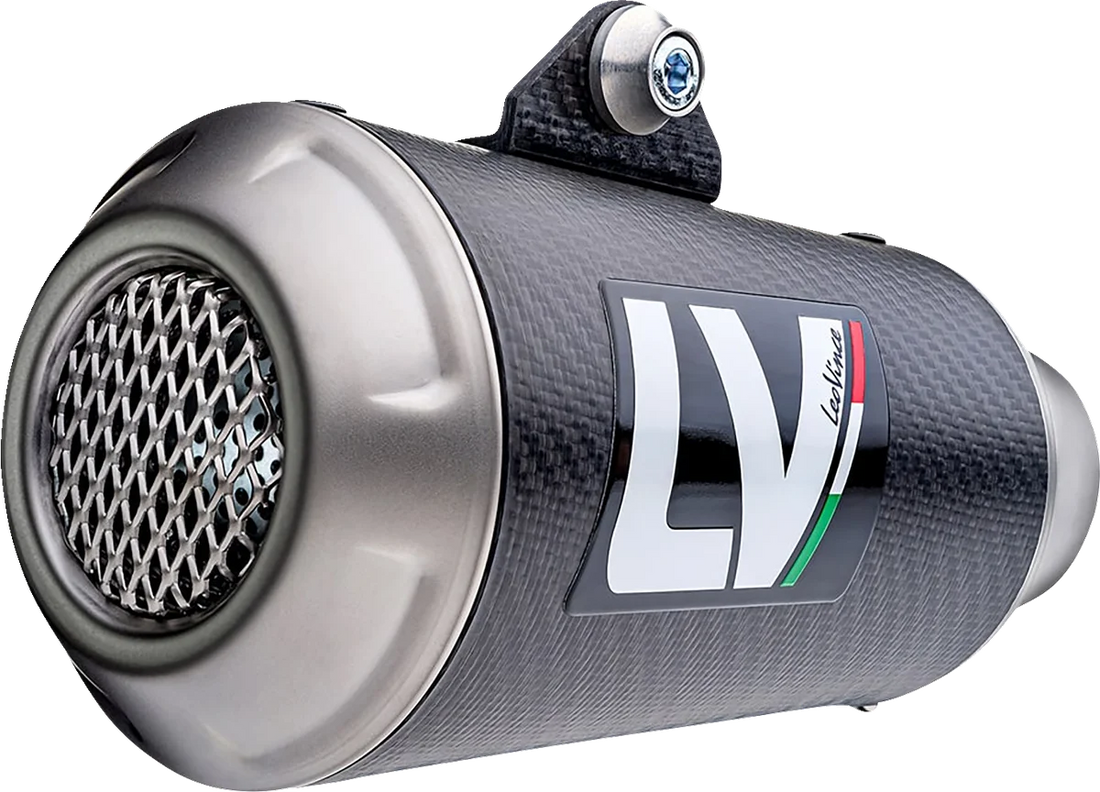 LeoVince LV-10 Slip-On Muffler - Carbon Fiber 15245C - Installation View