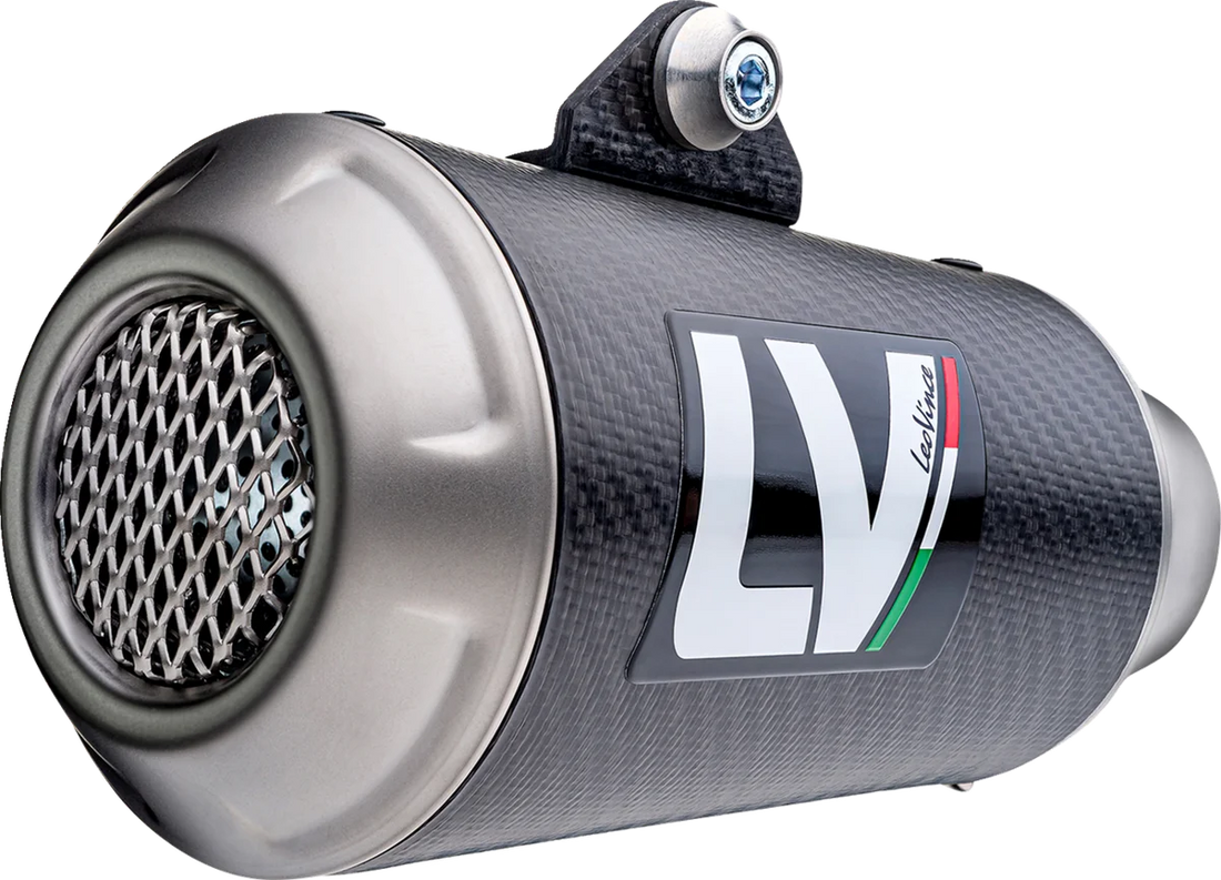 LeoVince LV-10 Slip-On Muffler - Carbon Fiber 15250CU - Installation View