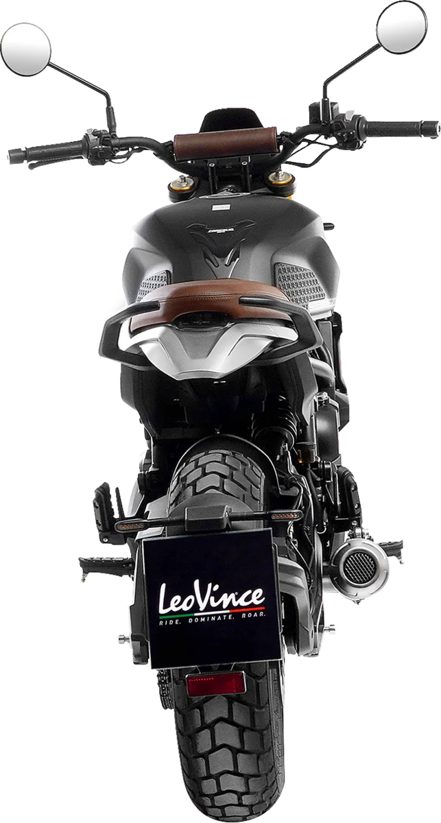 LeoVince LV-10 Slip-On Muffler - Carbon Fiber 15267CU - Back View