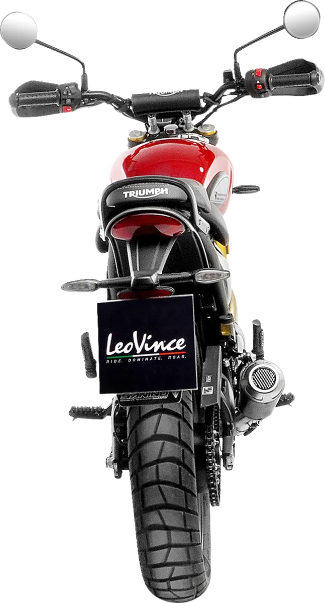 LeoVince LV-10 Slip-On Muffler - Carbon Fiber - Scrambler/Speed 400 15268CU - Side View