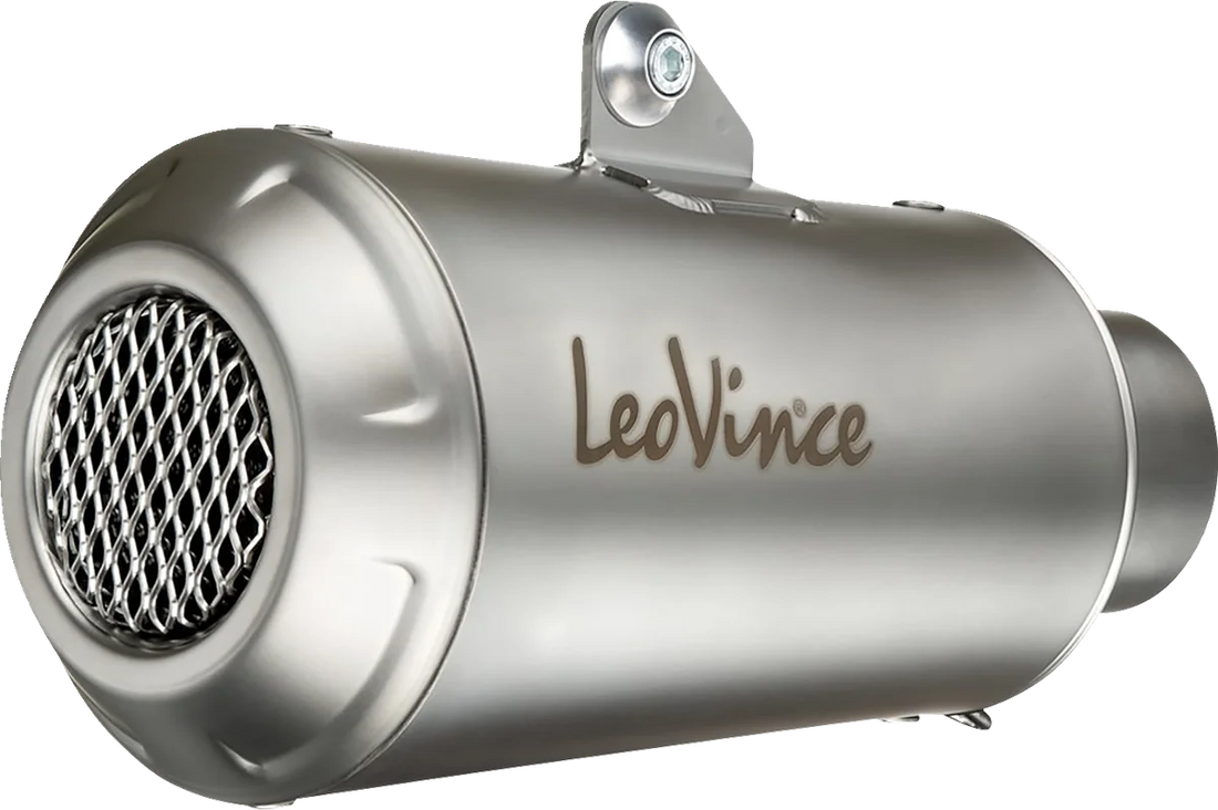 LeoVince LV-10 Slip-On Muffler - Stainless Steel 15245 - Installation View