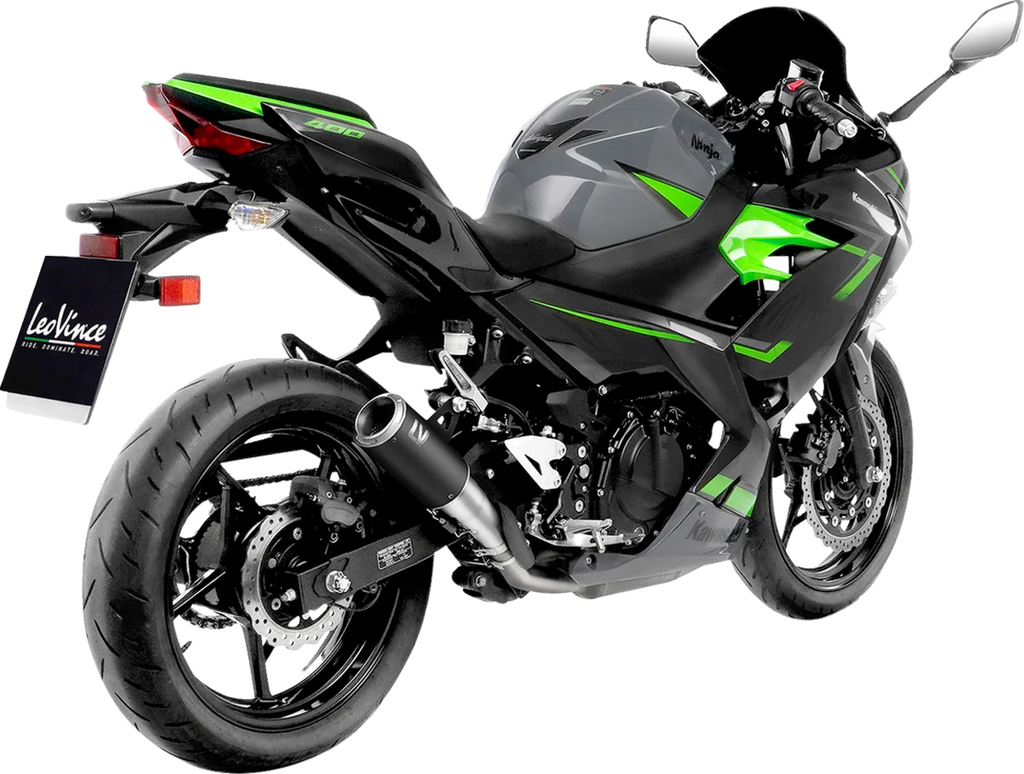 LeoVince LV Corsa Muffler - Black Edition 15400BU - Side View