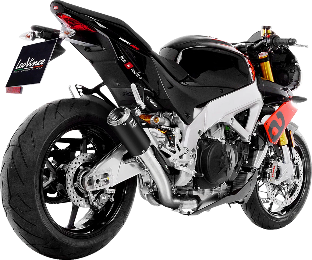 LeoVince LV Corsa Muffler - Black Edition 15401BU - Side View