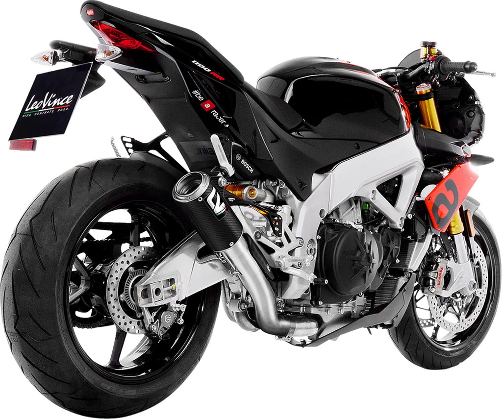 LeoVince LV Corsa Muffler - Carbon Fiber 15401CU - Side View