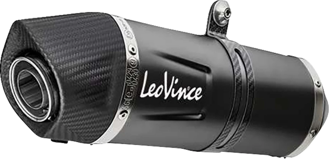 LeoVince LV One EVO Slip-On Muffler - Black 14414EBU - Side View