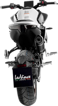 Load image into Gallery viewer, LeoVince LV One EVO Slip-On Muffler - Black 14444EBU - Back View