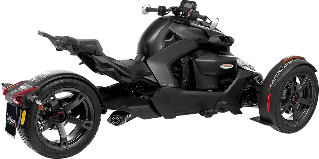 LeoVince LV One EVO Slip-On Muffler - Black Edition 14404EBU - Side View