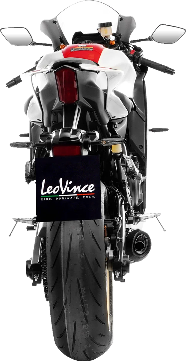 LeoVince LV One Evo Exhaust System - Carbon FIber 14361EU - Back View