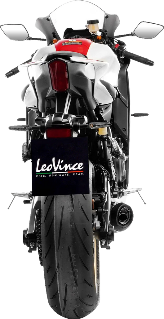 LeoVince LV One Evo Exhaust System - Carbon FIber 14361EU - Back View