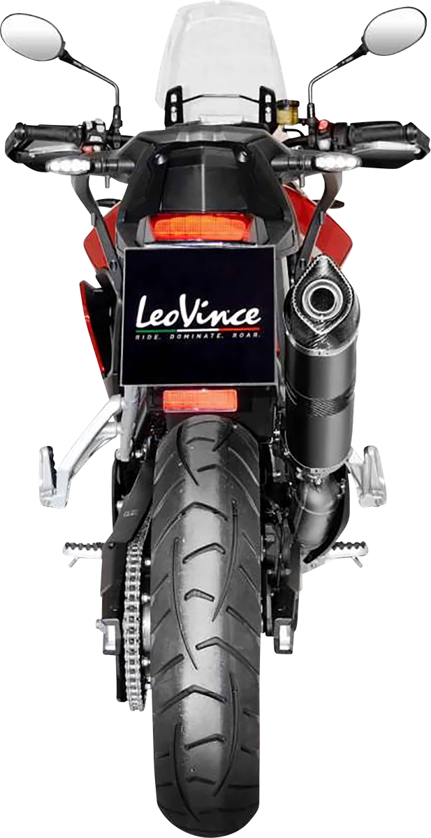 LeoVince LV One Evo Slip-On Muffler - Black Edition 14352EBU - Side View