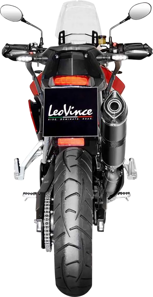 LeoVince LV One Evo Slip-On Muffler - Black Edition 14352EBU - Side View