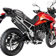 Load image into Gallery viewer, LeoVince LV One Evo Slip-On Muffler - Black Edition 14352EBU - Back View