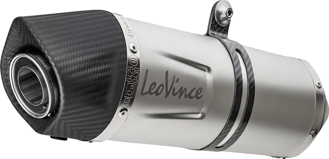 LeoVince LV One Evo Slip-On Muffler - Stainless Steel 14383EU - Installation View