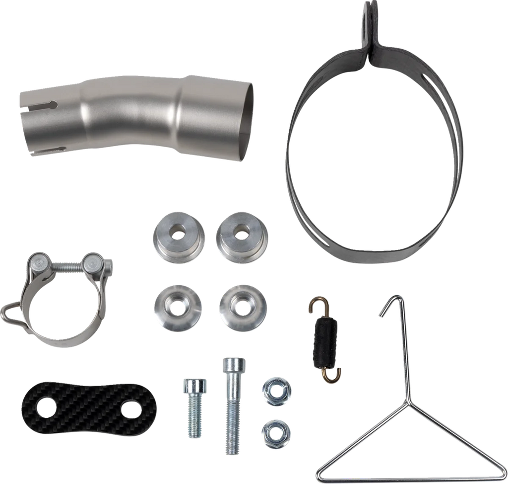 LeoVince LV One Slip-On Muffler - Black 14419EBU - Back View