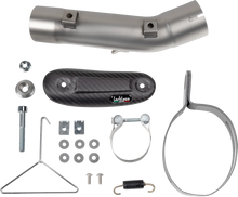 Load image into Gallery viewer, LeoVince LV One Slip-On Muffler - Black 14440EBU - Back View