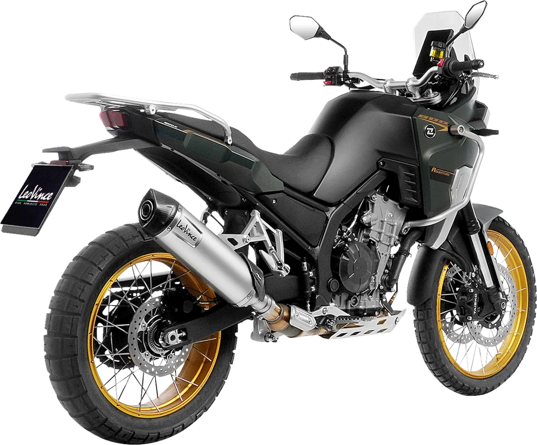LeoVince LV OneSlip-On Muffler - Black Stainless Steel 14451EBU - Installation View