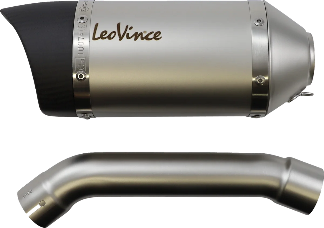 LeoVince LV Pro Slip-On Muffler - Stainless Steel 14395EU - Installation View