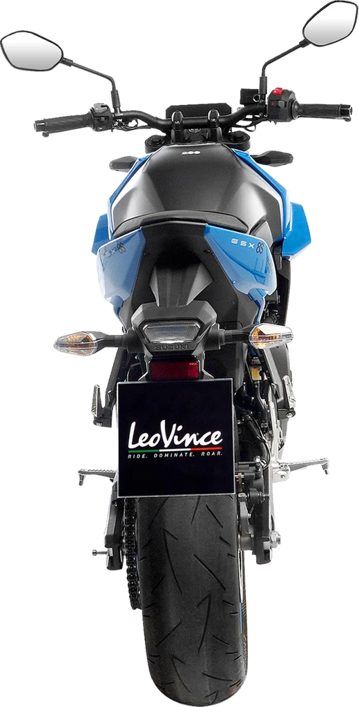 LeoVince LV Race Exhaust System - Stainless Steel 14443EBU - Back View