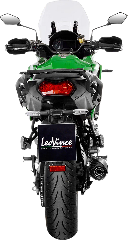 LeoVince Nero Slip-On Muffler - Black 14057U - Side View