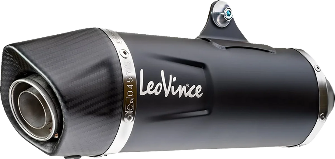 LeoVince Nero Slip-On Muffler - Black 14057U - Installation View