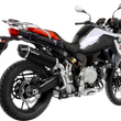 Load image into Gallery viewer, LeoVince Nero Slip-On Muffler - Black - Stainless Steel 14055U - Back View