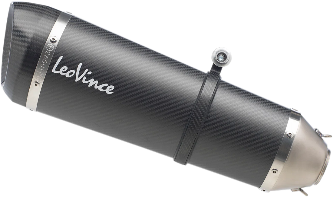 LeoVince SV650 Carbon Fiber Factory S Muffler 14155S - Side View