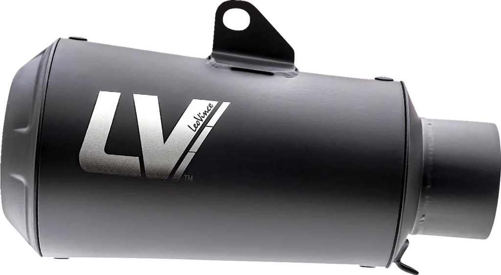 LeoVince Universal LV-10 Slip-On Muffler - Full Black 9746FBU - Main Product View