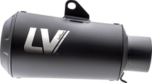 Load image into Gallery viewer, LeoVince Universal LV-10 Slip-On Muffler - Full Black 9746FBU - Main Product View