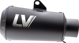 LeoVince Universal LV-10 Slip-On Muffler - Full Black 9746FBU - Main Product View