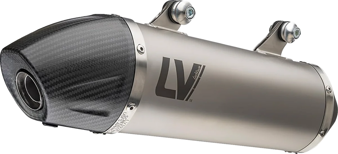 LeoVince X3 EVO Slip-On Muffler - Gas Gas/KTM/Husqvarna 14436X - Side View
