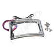 Load image into Gallery viewer, Letric Lighting 09-13 Road King Perfect Plate Light Chrome Curved License Plate Frame - Main Product View