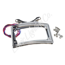 Load image into Gallery viewer, Letric Lighting 10-13 Street Glide Perfect Plate Light Chrome Curved License Plate Frame - Main Product View