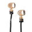 Load image into Gallery viewer, Letric Lighting 12mm Mini Red Running Red Turn Signal LED - Gold Anodized - Main Product View