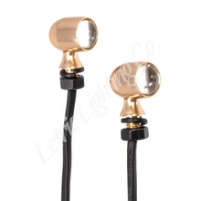 Load image into Gallery viewer, Letric Lighting 12mm Mini Red Running Red Turn Signal LED - Gold Anodized - Main Product View