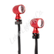 Load image into Gallery viewer, Letric Lighting 12mm Mini Red Running Red Turn Signal LEDs - Red Anodized - Side View