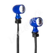 Load image into Gallery viewer, Letric Lighting 12mm Mini Red Turn Signal LED- Blue Anodized - Side View