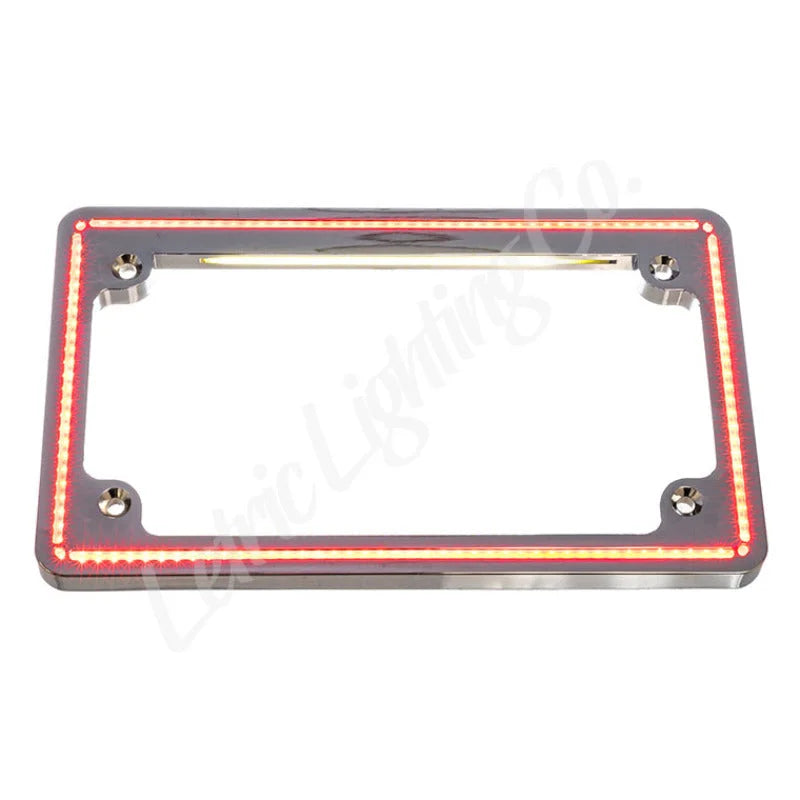 Letric Lighting 2014+ Street Glide Perfect Plate Light License Plate Frame - Side View