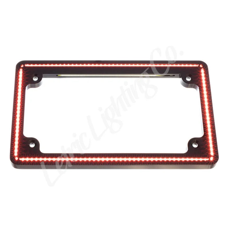 Letric Lighting 2014+ Street Glide Perfect Plate Light License Plate Frame (Gloss) - Side View
