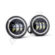 Load image into Gallery viewer, Letric Lighting 4.5in Black Full-Halo Indian