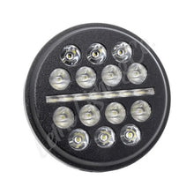 Load image into Gallery viewer, Letric Lighting 5.75? LED Black Buck-Shot Style mini-multi Headlight - Side View