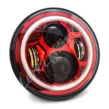 Load image into Gallery viewer, Letric Lighting 7? Red Color Collection LED Headlamp with Full Halo - Main Product View