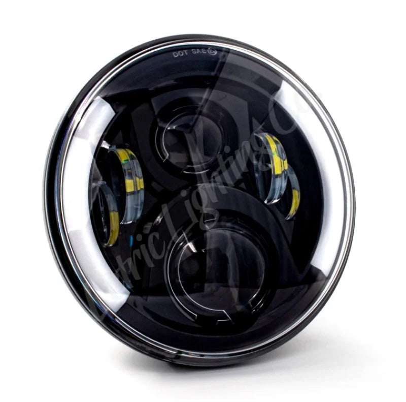 Letric Lighting 7in Intgrd W/Swtchbk T/S Blk - Main Product View