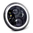 Load image into Gallery viewer, Letric Lighting 7in Led Black Full-Halo Indian - Main Product View