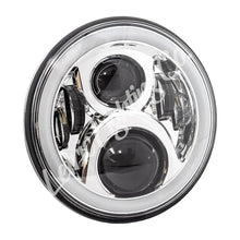Load image into Gallery viewer, Letric Lighting 7in Led Chrome Full-Halo Indian - Side View
