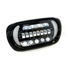 Load image into Gallery viewer, Letric Lighting 96-13 Early Road Glide LED Black/Chrome Headlight with Turn Signals - Side View